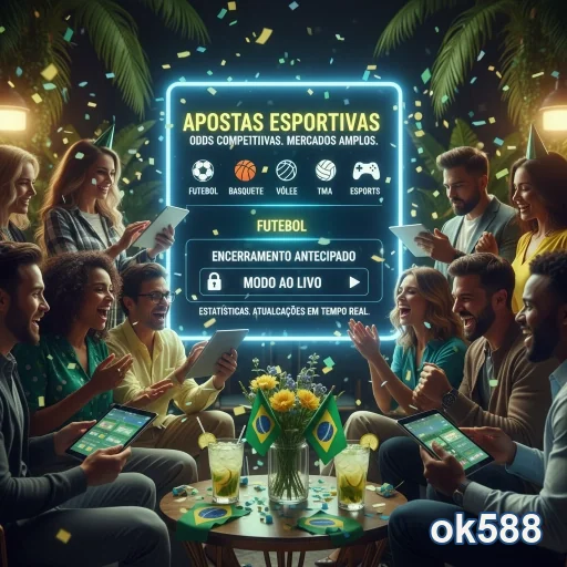 Jogador utilizando o aplicativo cassino da ok588