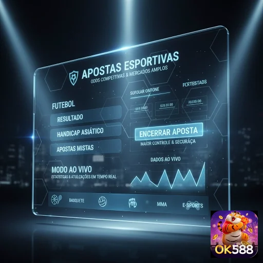 ok588 apresenta interface de apostas esportivas interativa.
