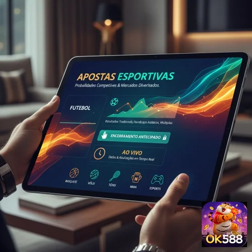 Usuário VIP acessando apostas esportivas no ok588.