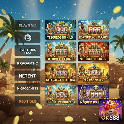 ok588 apresenta jogos de slot VIP com temáticas egípcias.