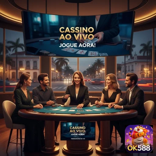 Interface da ok588 com jogadores em cassino ao vivo.