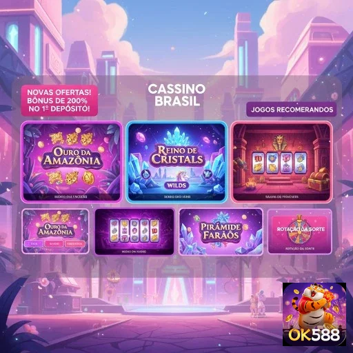 ok588 apresenta jogos de cassino, incluindo slot games populares.
