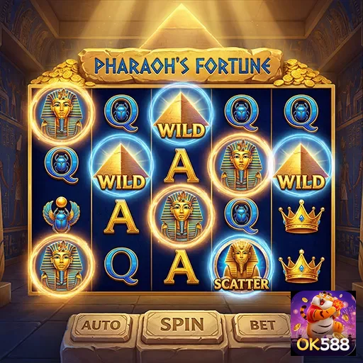 Slots Pharaoh's Fortune disponíveis na ok588 para VIPs.